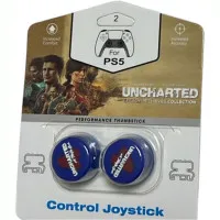 Накладки на стики для геймпада DualSense/DualShock 4 DH Uncharted A Thiefs End\D02 (2 шт) Синий (Blue) (PS5/PS4)