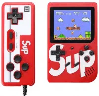 Портативная игровая приставка Retro FC SUP XH-166 (400 в 1) + 400 встроенных игр + геймпад (Красная)