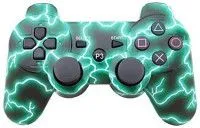 Геймпад беспроводной DualShock 3 Wireless Controller «Зеленые молнии» (PS3)
