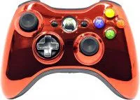 Геймпад проводной Xbox 360 Wired Controller (Chrome Orange) Хромированный оранжевый (Xbox 360/PC)