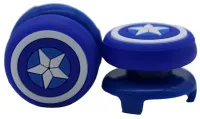 Накладки на стики для геймпада DualSense FPS Captain America\D6 (синий) (2 шт) (PS5/PS4)