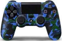 Защитный силиконовый чехол Controller Silicon Case для геймпада Sony Dualshock 4 Wireless Controller Case Camouflage (Голубой Камуфляж) |42 (PS4)