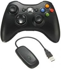 Геймпад беспроводной Xbox Wireless Controller Черный + ресивер для подключения к компьютеру (PC/Xbox 360)