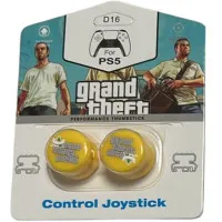 Накладки на стики для геймпада DualSense/DualShock 4 DH GTA 5\D16 (2 шт) Желтый (Yellow) (PS5/PS4)