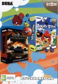 Сборник игр 2 в 1 A-201 Angry Birds / World of Tanks Русская Версия (16 bit)