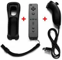 Комплект Геймпадов Remote Plus + Nunchuk (Черного цвета) Wii/WiiU