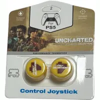 Накладки на стики для геймпада DualSense/DualShock 4 DH Uncharted A Thiefs End\D02 (2 шт) Желтый (Yellow) (PS5/PS4)