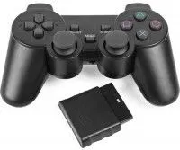 Геймпад беспроводной для Playstation 2 Wireless Controller Black (Черный) WR (PS1/PS2)