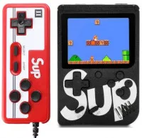 Портативная игровая приставка Retro FC SUP XH-166 (400 в 1) + 400 встроенных игр + геймпад (Черный)