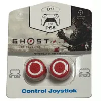 Накладки на стики для геймпада DualSense/DualShock 4 DH Ghost of Tsushima\D11 (2 шт) Красный (Red) (PS5/PS4)