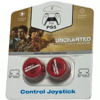 Накладки на стики для геймпада DualSense/DualShock 4 DH Uncharted A Thiefs End\D02 (2 шт) Красный (Red) (PS5/PS4)