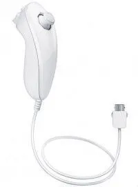 Дополнительный игровой контроллер Nunchuk Controller (Белого цвета) Оригинал Wii/WiiU
