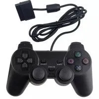Геймпад проводной DualShock 2 (Black) Черный (PS1/PS2) (OEM)
