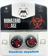 Накладки на стики для геймпада DualSense FPS Biohazard VII.I. Age (Red) Красный (2 шт) (PS5)