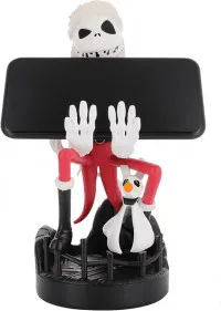 Фигурка подставка для геймпада/телефона Cable Guys: Санта Джек Скеллингтон (Santa Jack Skellington) Кошмар перед Рождеством (The Nightmare Before Christmas) 20 см