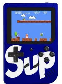 Портативная игровая приставка Retro FC SUP (400 в 1) + 400 встроенных игр (Синяя)