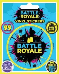 Наклейки Pyramid: Инфографика (Infographic) Королевская битва (Battle Royale) (PS7429) 5 шт