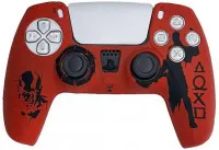 Защитный силиконовый чехол Silicone Case for Controller Playstation DualSense God of War Ragnarok (Red) Красный (PS5)