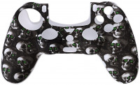 Защитный силиконовый чехол Controller Silicon Case для геймпада Sony Dualshock 4 Wireless Controller Черепа Grean Eyes (PS4)