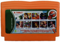 Сборник игр 188 в 1 A-188 DARKWING DUCK / CHIP and DALE 1.2.3 / TURTLES 1.4 / TALE SPIN / POBOCOP1.2.3.4 / CONTRA 1.2.6 (8 bit)