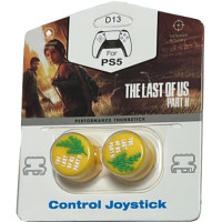Накладки на стики для геймпада DualSense/DualShock 4 DH The Last of Us Part 2\D13 (2 шт) Желтый (Yellow) (PS5/PS4)