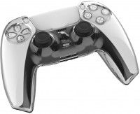 Защитный пластиковый чехол Protect case для геймпада Playstation DualSense (Прозрачный) (PS5)