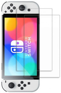 Защитное стекло (2 шт) Glass Screen PRO + Premium Tempered (9H) (Switch OLED)