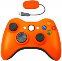 Геймпад беспроводной Xbox Wireless Controller Оранжевый + ресивер для подключения к компьютеру (PC/Xbox 360/PS3)
