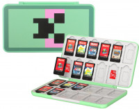 Кейс для хранения 24 игровых картриджей Expansion Card Slot Switch 24 in 1 Minecraft Зеленый (Green) (GNS-169) (Switch)