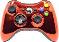 Геймпад проводной Xbox 360 Wired Controller (Chrome Orange) Хромированный оранжевый (Xbox 360/PC)