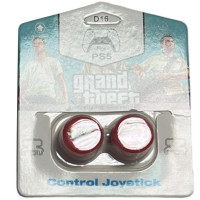 Накладки на стики для геймпада DualSense/DualShock 4 DH GTA 5\D16 (2 шт) Красный (Red) (PS5/PS4)
