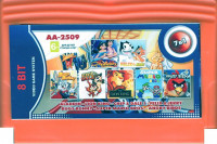Сборник игр 7 в 1 AA-2509 ANGRY BIRDS / ALADDIN / CHIP and DALE 1 / FELIX VS JERRY / MARIO Bros. (8 bit)