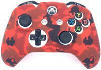 Защитный силиконовый чехол Controller Silicon Case для геймпада Microsoft Xbox Wireless Controller Camouflage Red (Красный Камуфляж) (Xbox One)