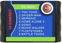 Сборник игр 8 в 1 SK-8004 HOME ALONE 2/SPIDER-MAN/MERMAID/FLINTSTONES+ Русская Версия (16 bit)