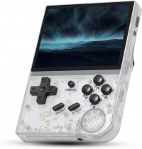 Портативная игровая приставка Anbernic RG35XX 64 Гб (5000 в 1) + 5000 встроенных игр Прозрачный белый (Transparent White)