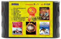 Сборник игр 9 в 1 Bs9104 (Ferrari+NBA Jam+RonaldSoc98+Tennis+...) Русская Версия (16 bit)