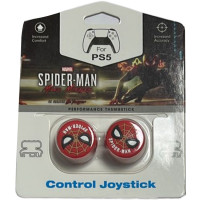 Накладки на стики для геймпада DualSense/DualShock 4 DH Spiderman\D2 (2 шт) Красный (Red) (PS5/PS4)