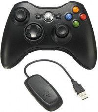 Геймпад беспроводной Xbox Wireless Controller Черный + ресивер для подключения к компьютеру (PC/Xbox 360)