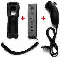 Комплект Геймпадов Remote Plus + Nunchuk (Черного цвета) Wii/WiiU