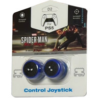 Накладки на стики для геймпада DualSense/DualShock 4 DH Marvel Spiderman Miles Morales\D02 (2 шт) Синий (Blue) (PS5/PS4)