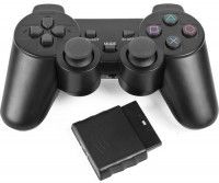 Геймпад беспроводной для Playstation 2 Wireless Controller Black (Черный) WR (PS1/PS2)