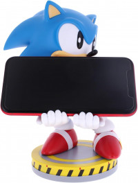 Фигурка подставка для геймпада/телефона Cable Guys: Ёж Соник Скользящий Соник (Sonic The Hedgehog Sliding Sonic) (895104) 20 см