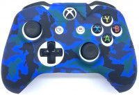 Защитный силиконовый чехол Controller Silicon Case для геймпада Microsoft Xbox Wireless Controller Camouflage Blue (Синий Камуфляж) (Xbox One)