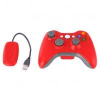 Геймпад беспроводной Xbox Wireless Controller Красный + ресивер для подключения к компьютеру (PC/Xbox 360)