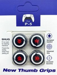 Накладки на стики для геймпада DualSense (Ghost of Tsushima/Play) (4 шт) (PS5)