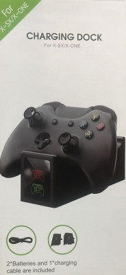 Зарядная станция для 2-x геймпадов + 2 аккумулятора (Z-018) Черный (Xbox One/Series X/S)