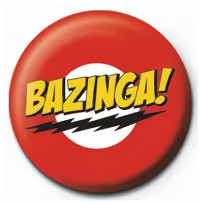 Значок Pyramid: Базинга (Bazinga) Теория Большого взрыва (The Big Bang Theory) (PB2068) 2,5 см