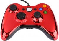    Xbox 360 Wired Controller (Chrome Red)   (Xbox 360/PC) 