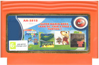 Сборник игр 4 в 1 AA-2513 SUPER MARIO Bros / TURTLES 1 / CHIP and DALE 2 / TANK90 (8 bit)