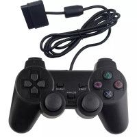 Геймпад проводной DualShock 2 (Black) Черный (PS1/PS2) (OEM)